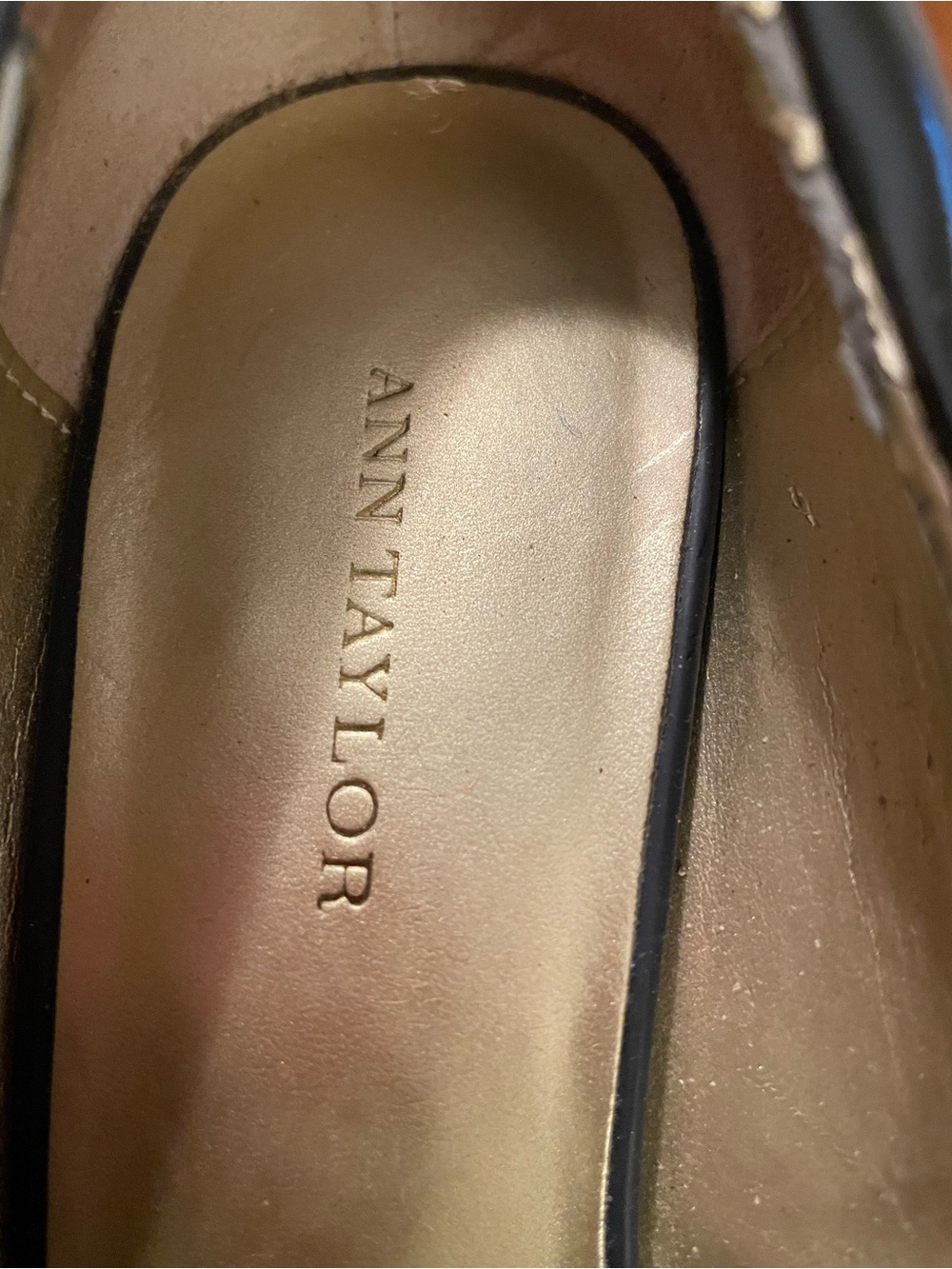 Ann Taylor Metallic Gold Pumps